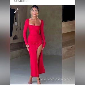 Babyboo red long sleeve maxi dress - 🎄❤️Perfect Christmas Party Dresss